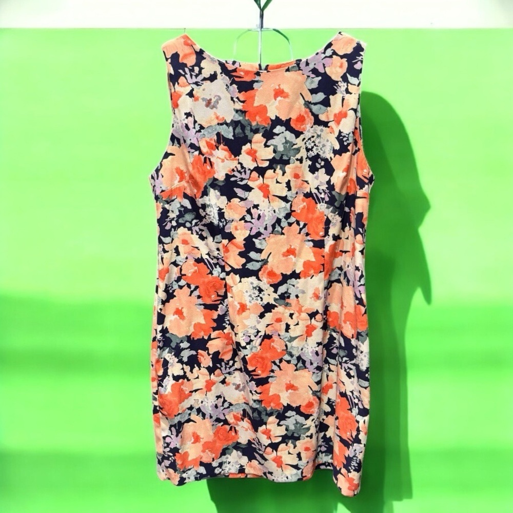 ALYX Floral Sleeveless Dress - Orange size 18 length 37in pit to pit 18in
